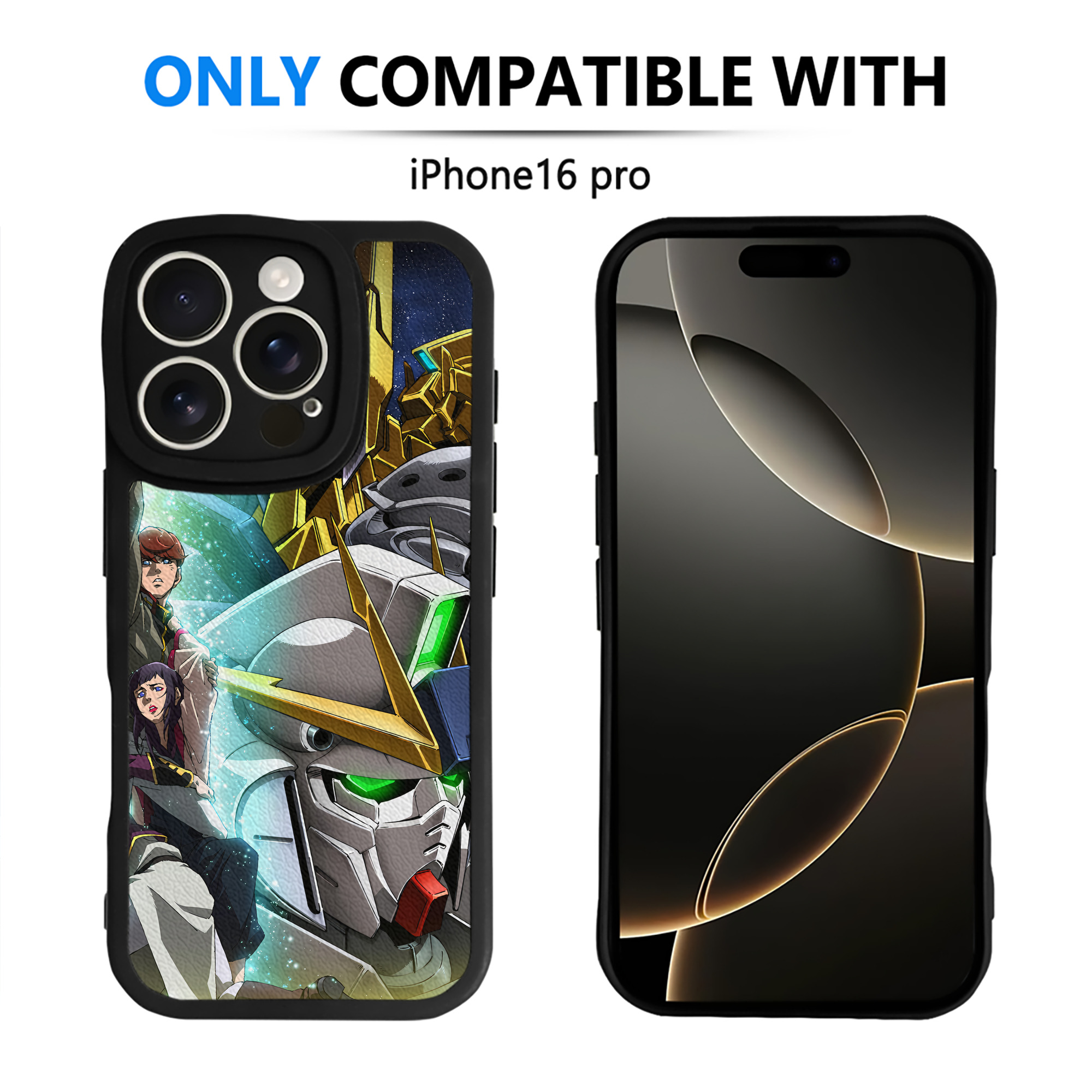 （画像用） 機動戦士ガンダム Mobile Suit Gundam 【iPhone 16シリーズ対応】シリコンスマホケース（レザー調） 材質：シリコン